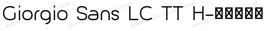 Giorgio Sans LC TT H字体转换